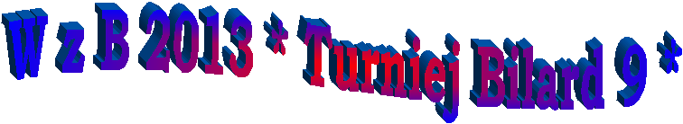 W z B 2013 * Turniej Bilard 9 *